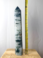 Large Moss Agate Tower (#2)