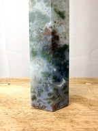 Large Moss Agate Tower (#2)