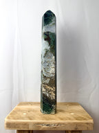 Large Moss Agate Tower (#3)