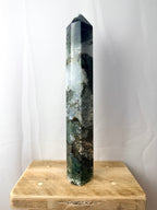 Large Moss Agate Tower (#3)