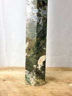 Large Moss Agate Tower (#3)