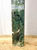 Large Moss Agate Tower (#3)