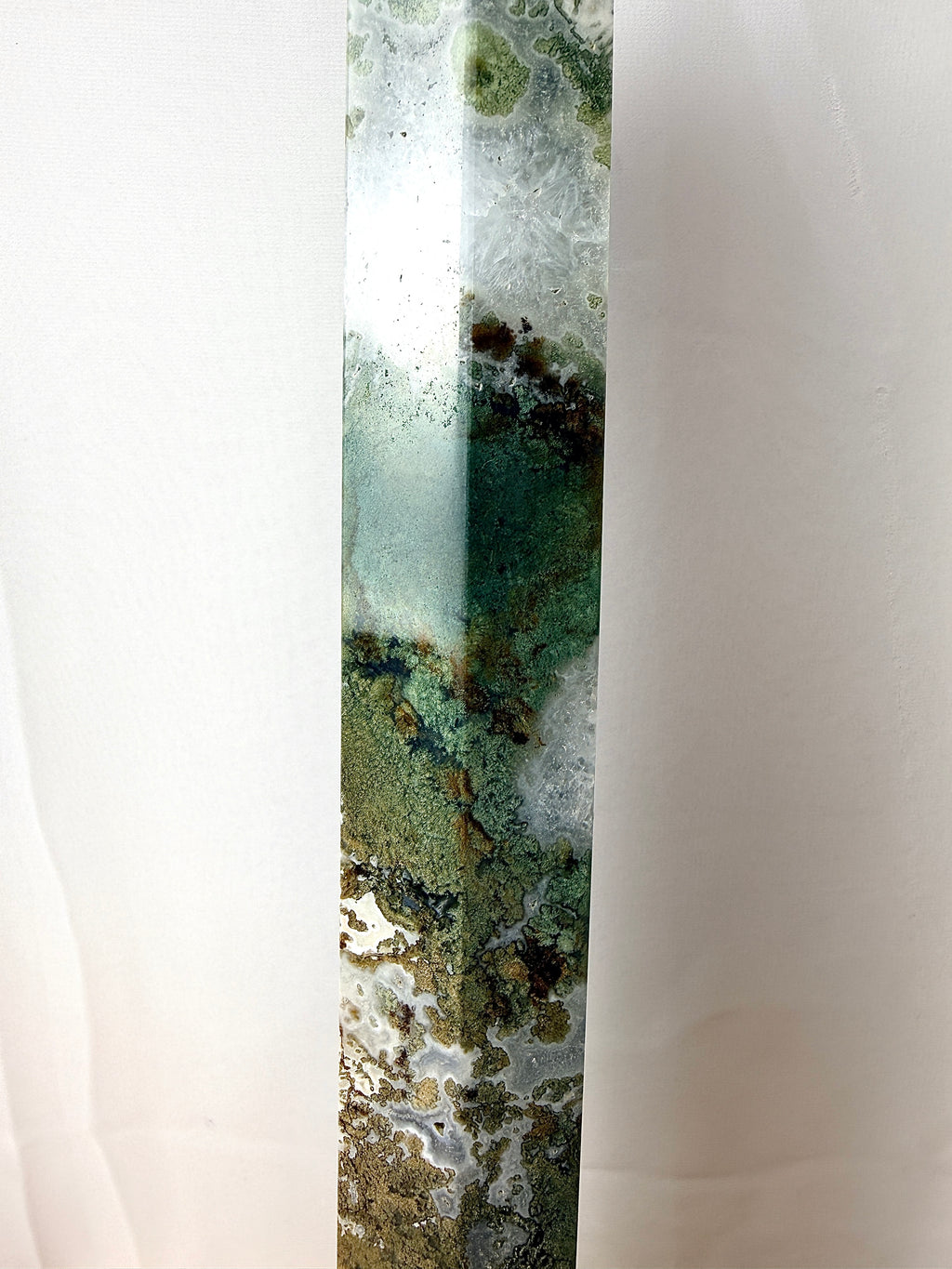 Large Moss Agate Tower (#3)