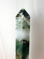 Large Moss Agate Tower (#3)