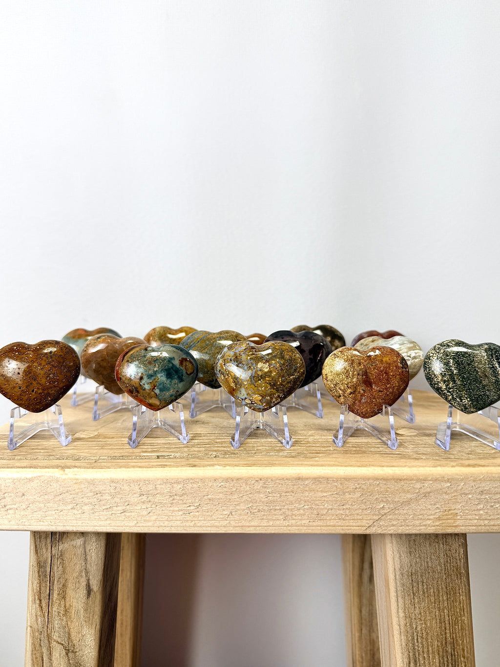 Small Ocean Jasper Heart