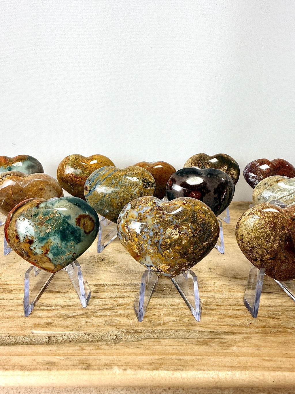Small Ocean Jasper Heart
