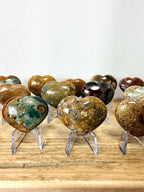 Small Ocean Jasper Heart