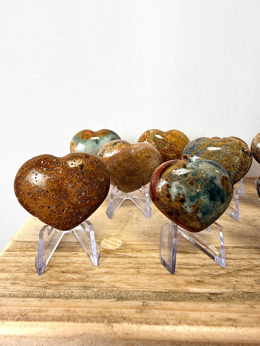 Small Ocean Jasper Heart