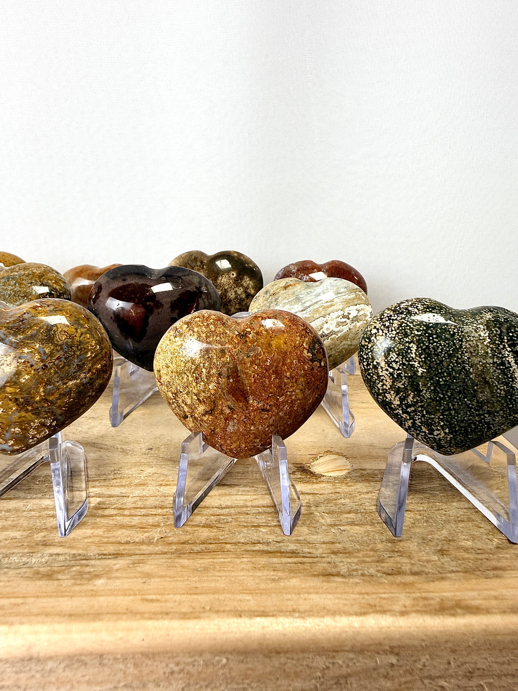 Small Ocean Jasper Heart