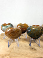 Small Ocean Jasper Heart