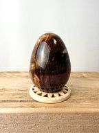 Fossilised Wood Egg
