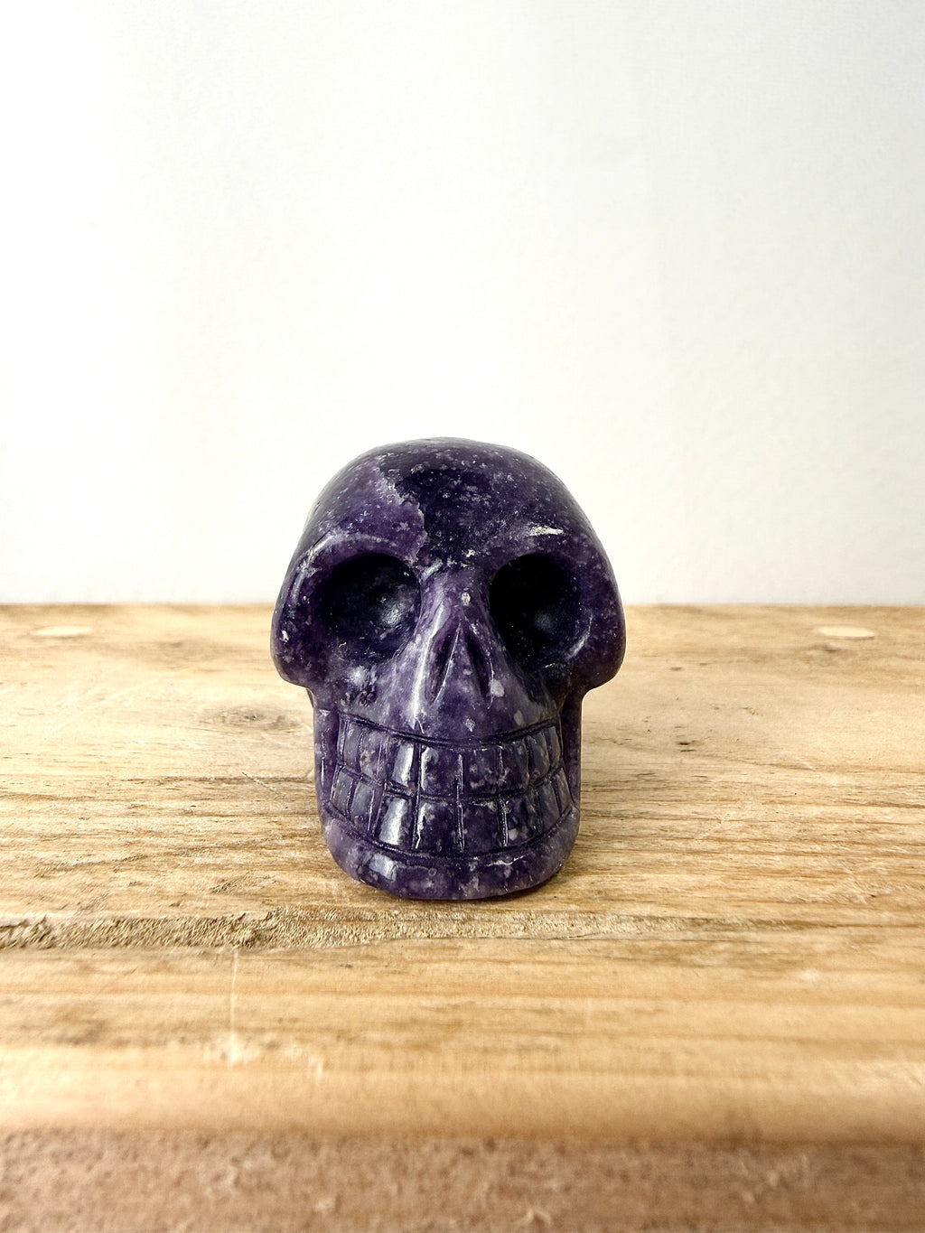 Lepidolite Skull #1