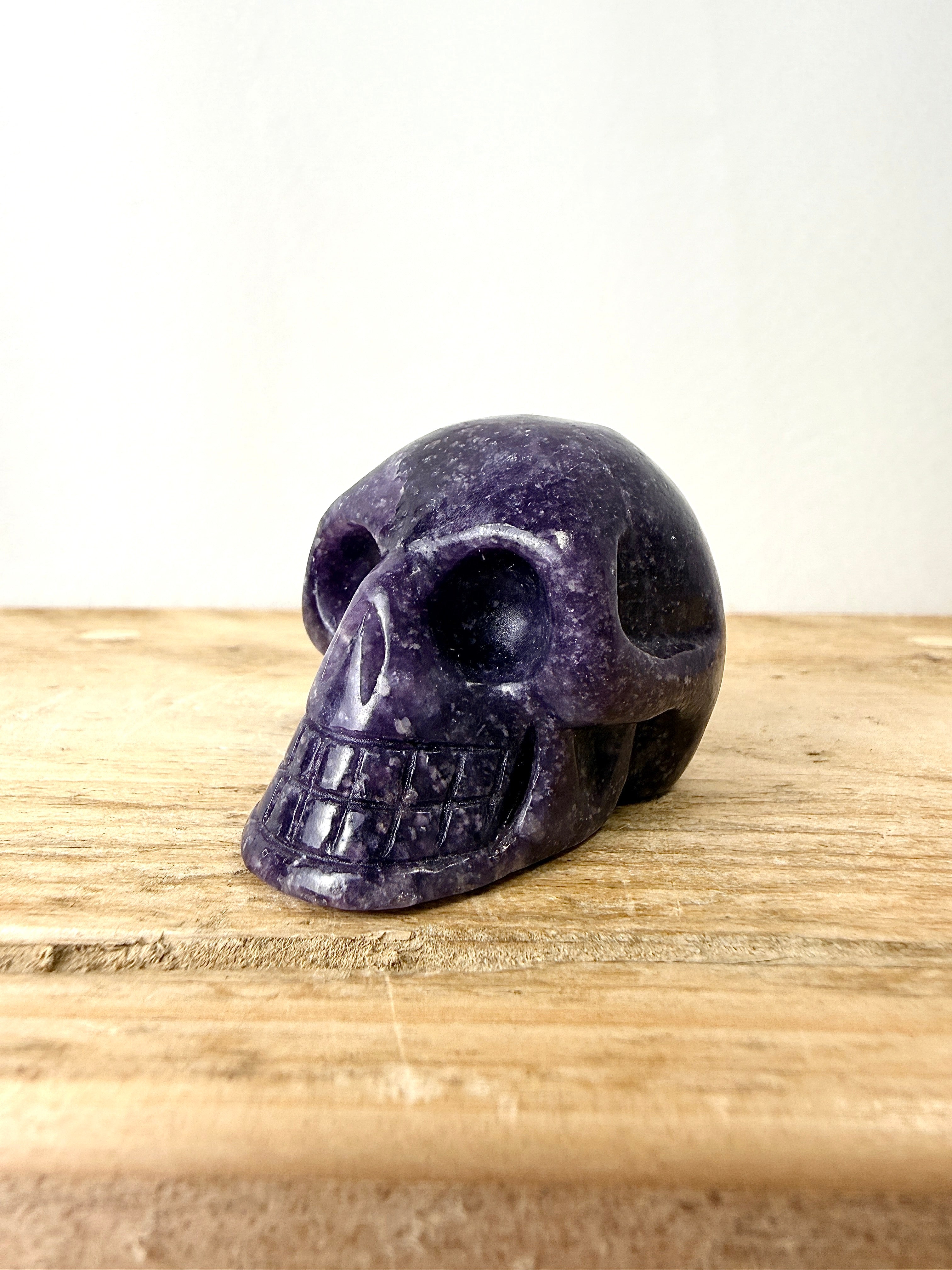 Lepidolite Skull #1
