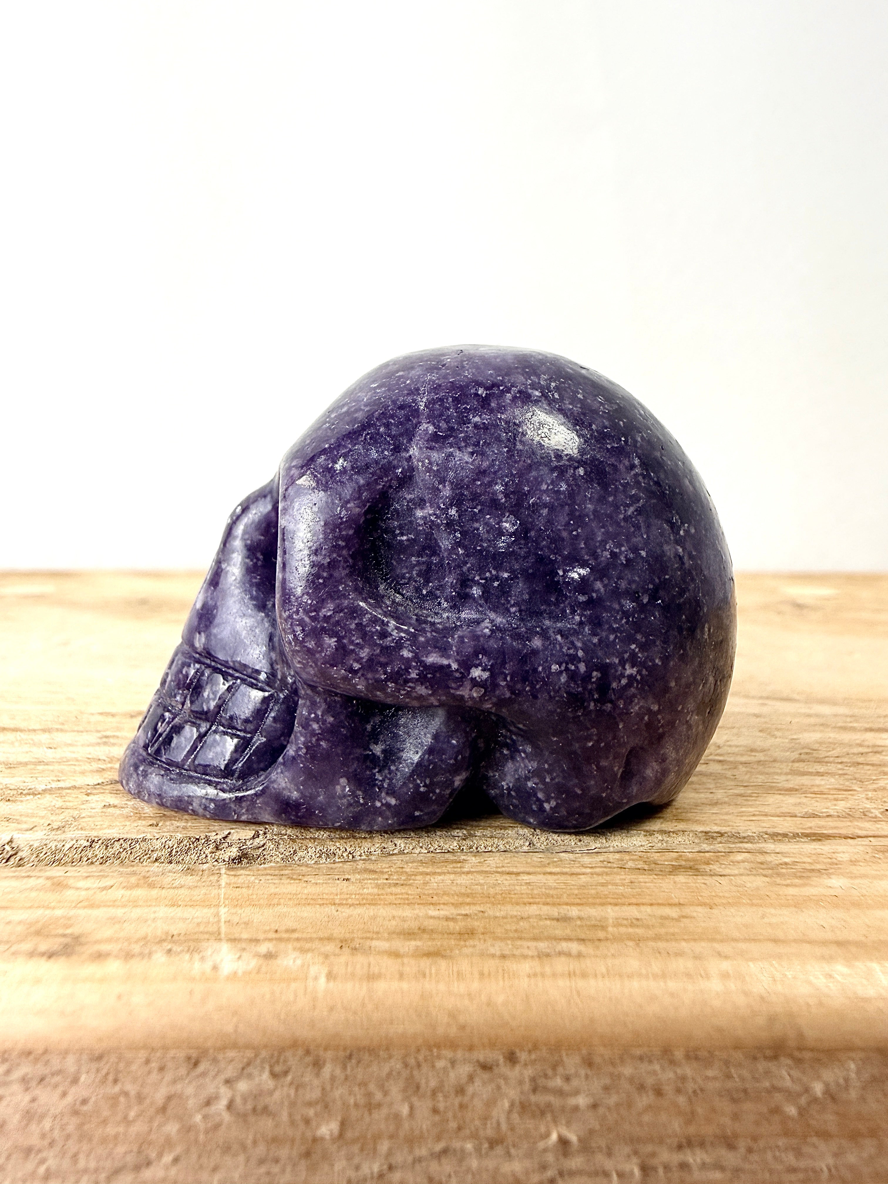 Lepidolite Skull #1