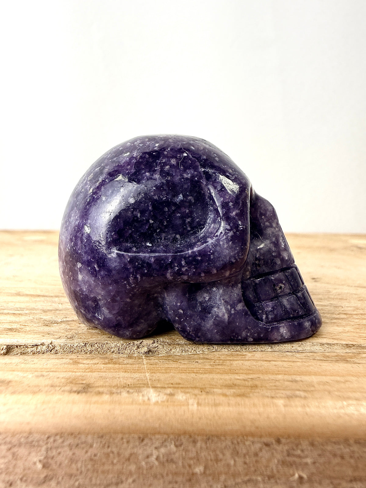 Lepidolite Skull #1