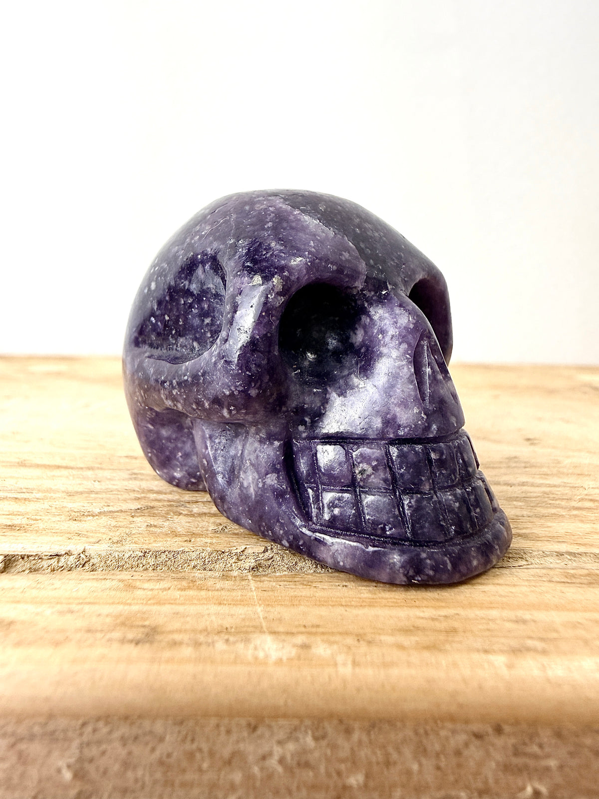 Lepidolite Skull #1