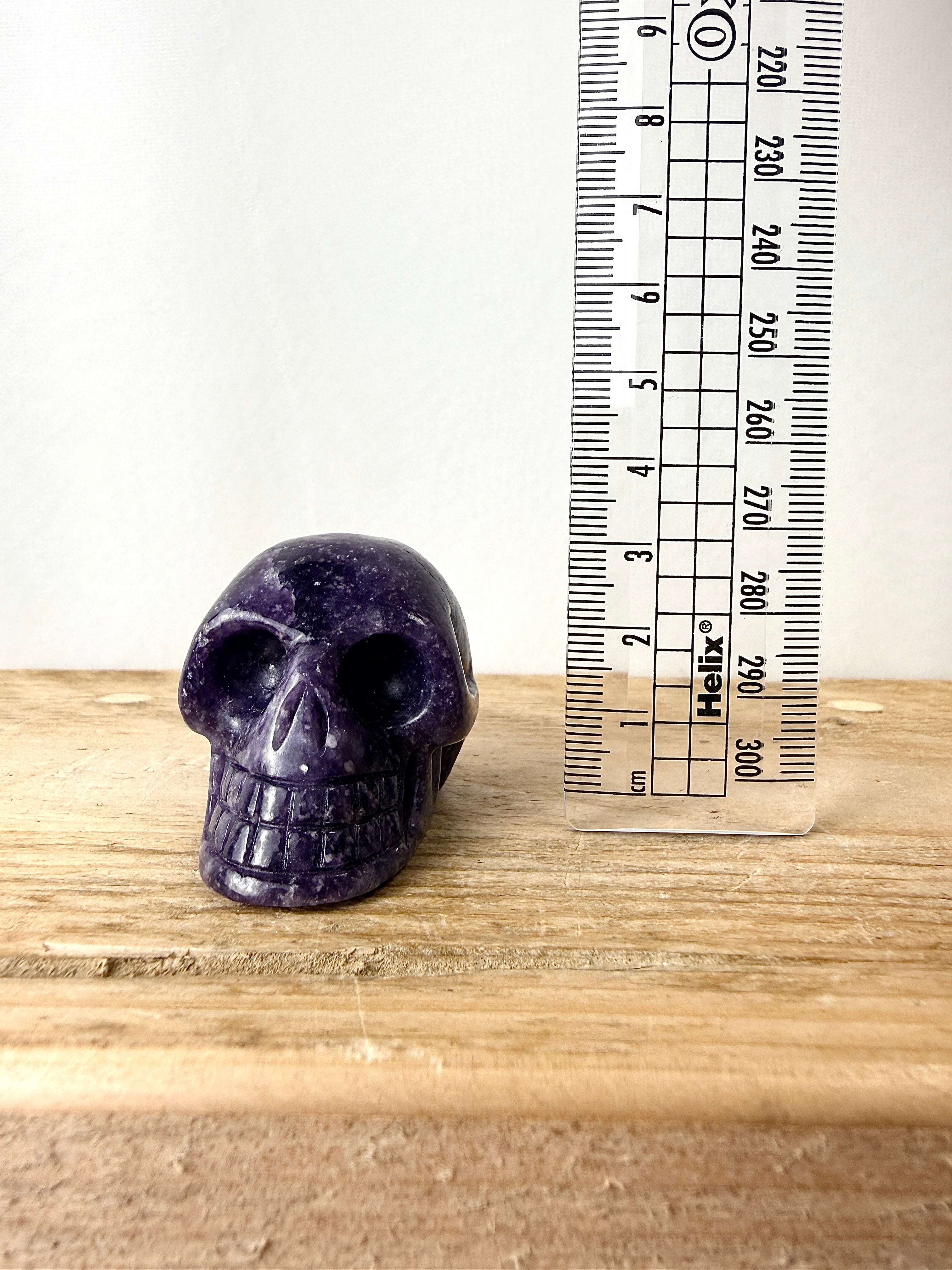 Lepidolite Skull #1
