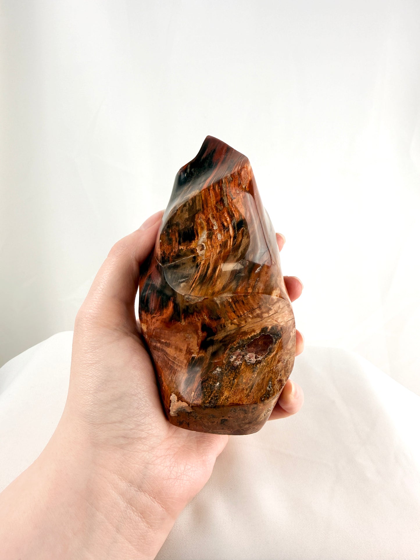 Fossilised Wood Flame - Madagascar - 0.77kg