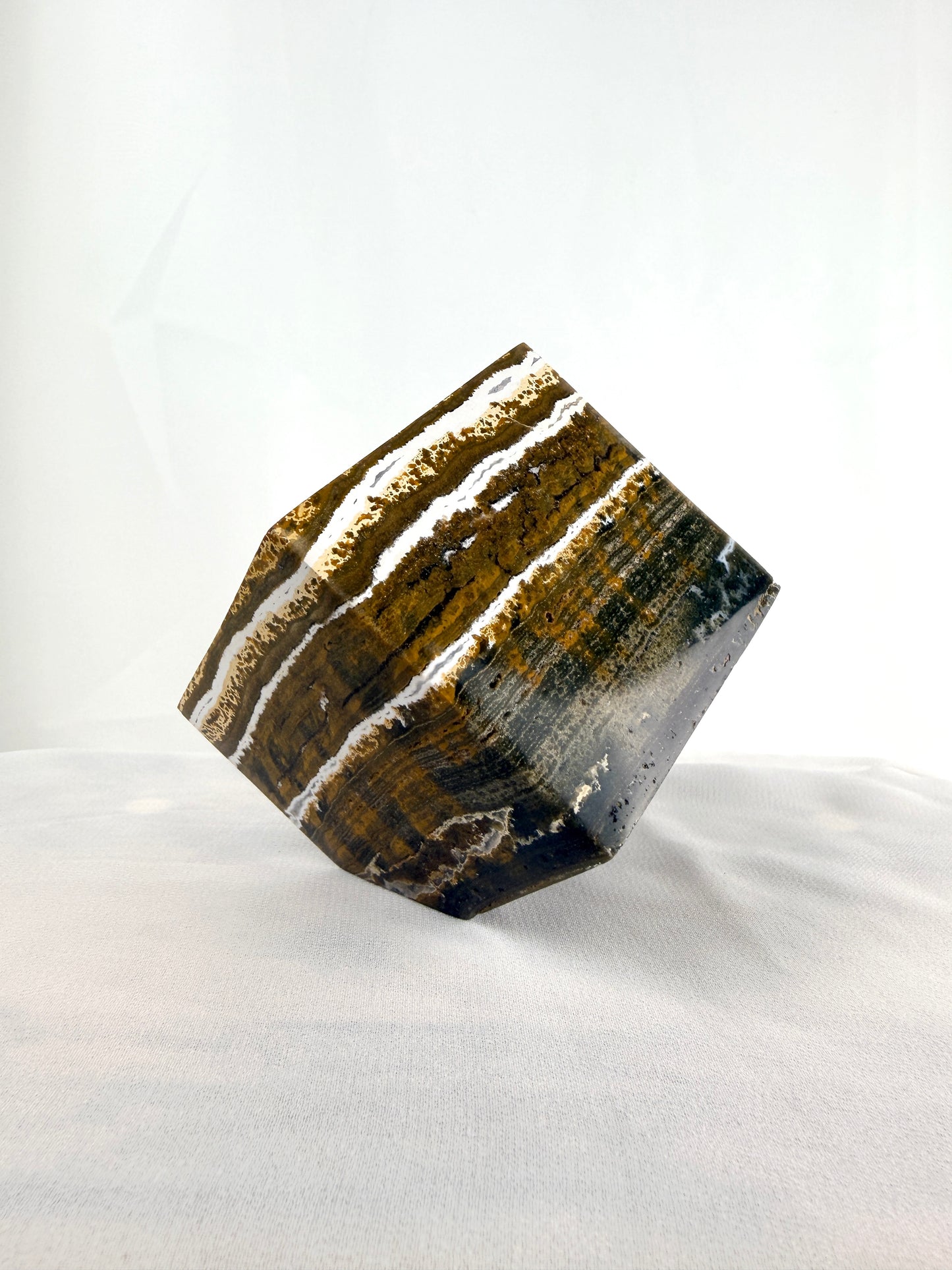 Natural Ocean Jasper Cube - Madagascar - 0.61kg