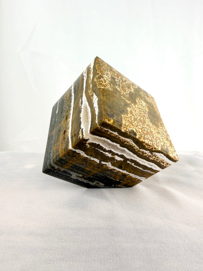 Natural Ocean Jasper Cube - Madagascar - 0.61kg