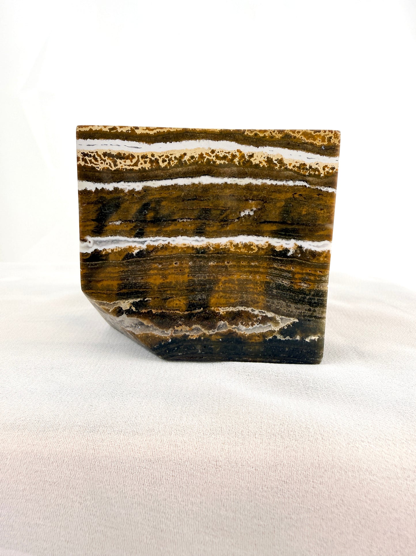 Natural Ocean Jasper Cube - Madagascar - 0.61kg