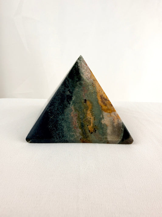 Natural Ocean Jasper Pyramid Crystal - Madagascar - 0.30kg