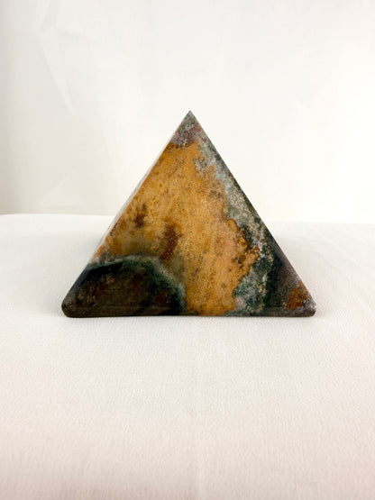 Natural Ocean Jasper Pyramid Crystal - Madagascar - 0.30kg