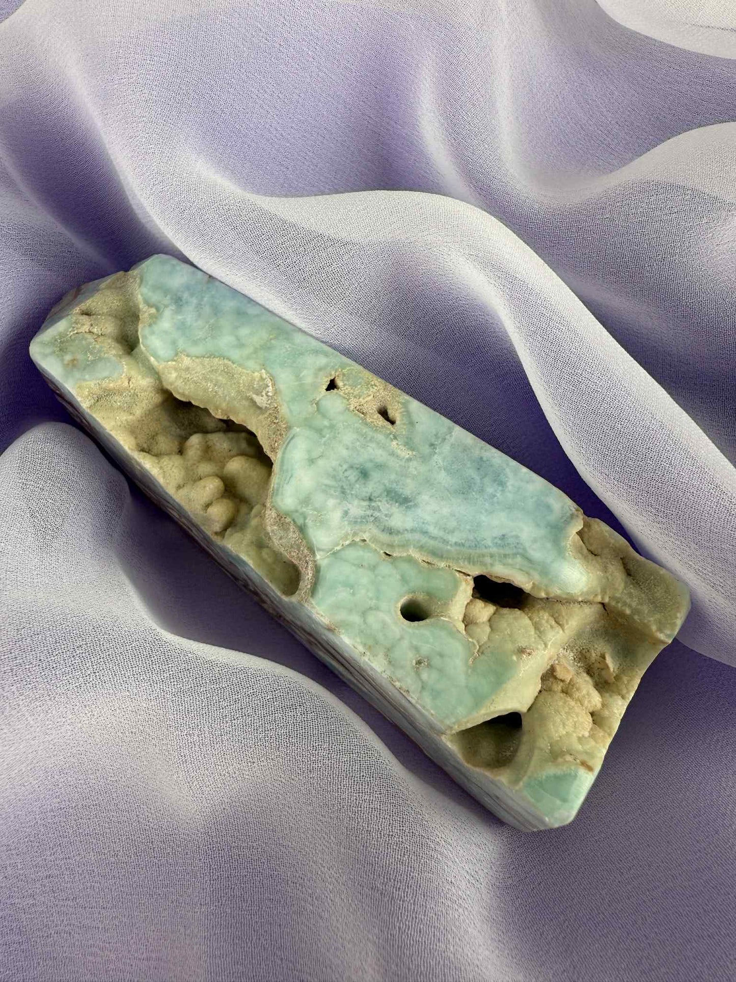 Caribbean Calcite Polished Point #2