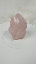 Small Rose Quartz Flame